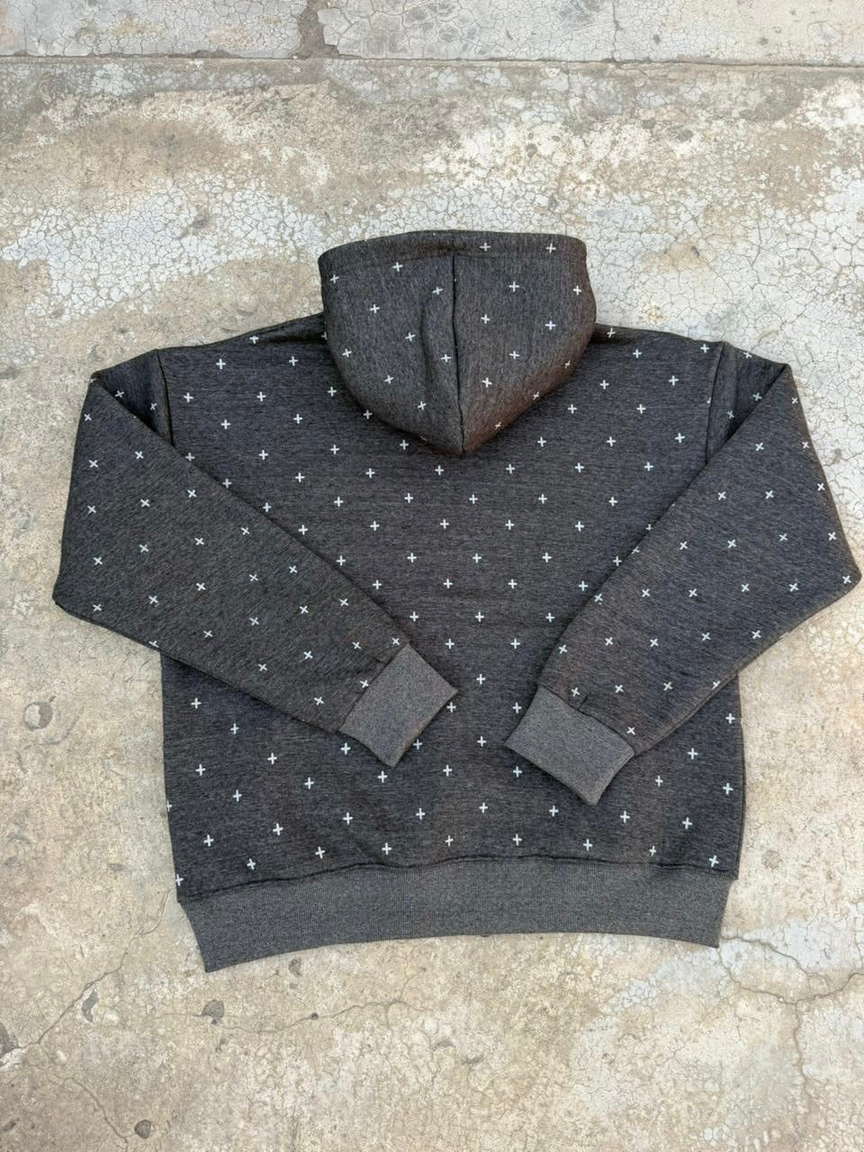 GREY FULL ZIP HOODIE