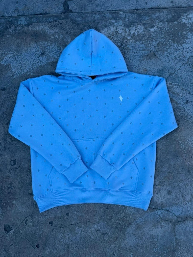 ICEMAN BLUE PULL OVER HOODIE
