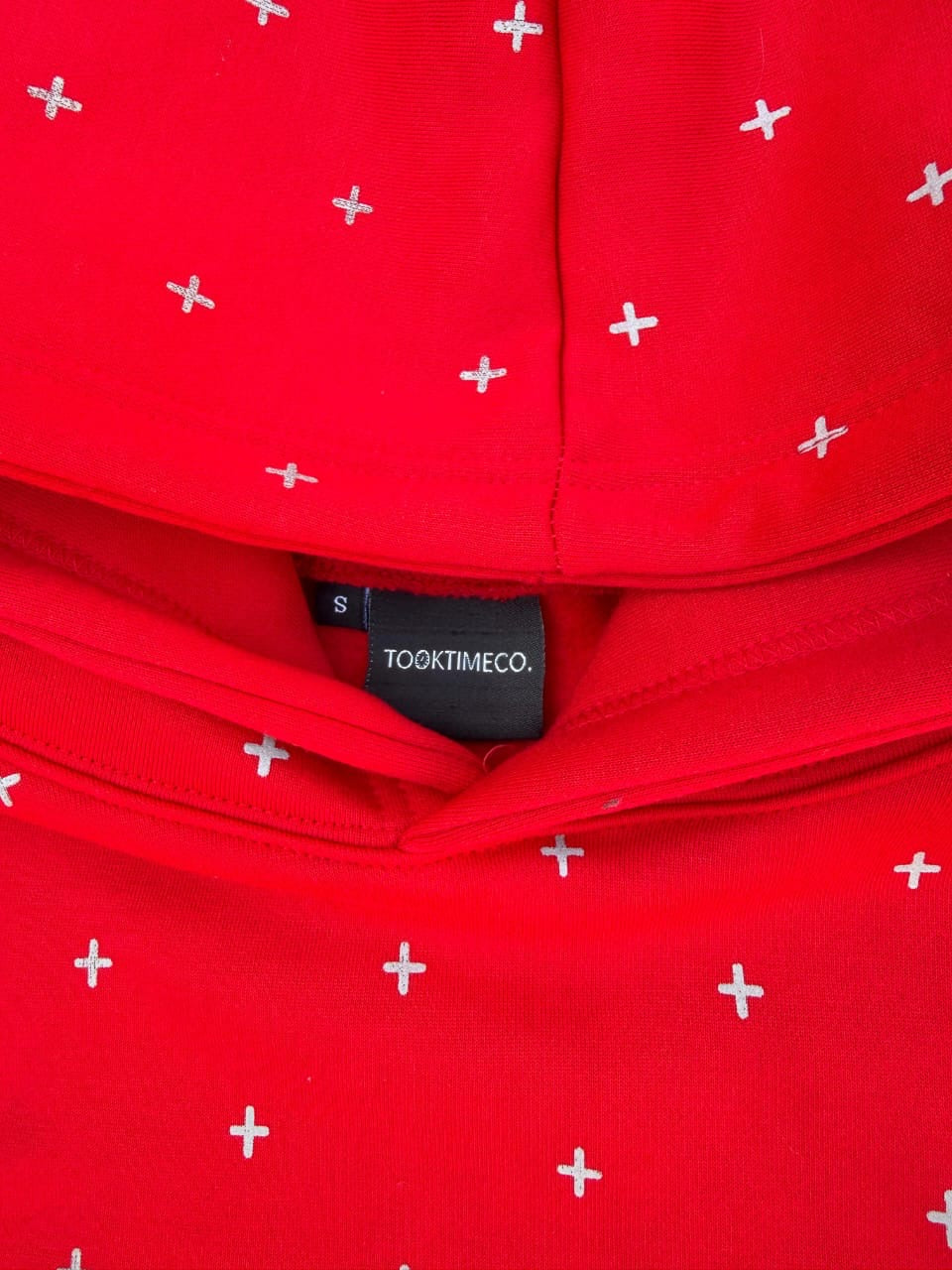 RED PULL OVER HOODIE