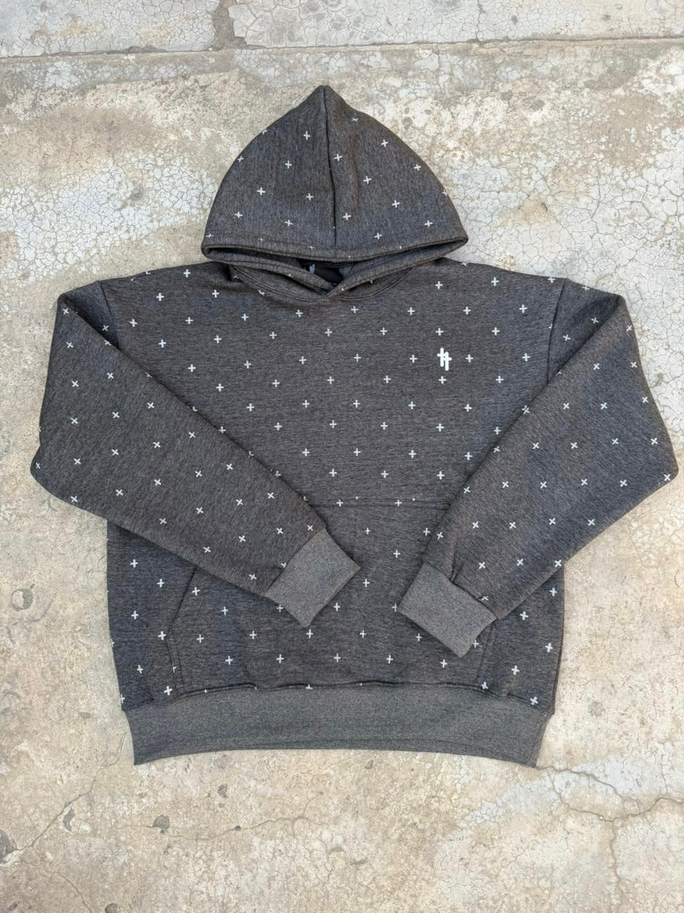 GREY FULL ZIP HOODIE